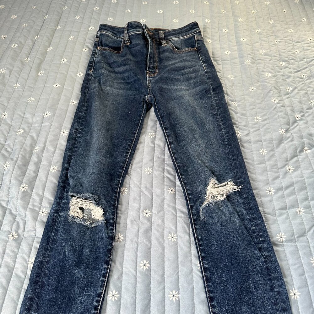 American Eagle Super Hi-Rise Jegging Next Level Stretch. Size 0